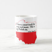 Papst Johannes Paul II Zitat Kaffeetasse (Mittel)