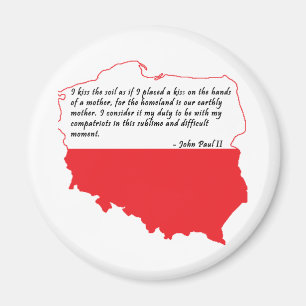 Papst Johannes Paul II Zitat Magnet