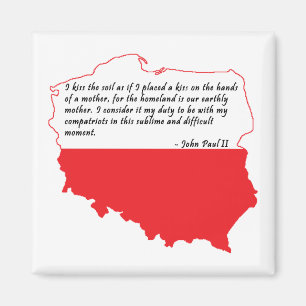 Papst Johannes Paul II Zitat Magnet