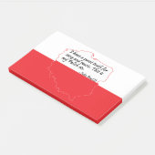 Papst Johannes Paul II Zitat Post-it Klebezettel (angewinkelt)