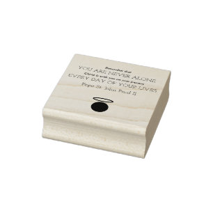 Papst Johannes Paul II Zitat Rubber Briefmarke Gummistempel