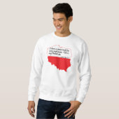 Papst Johannes Paul II Zitat Sweatshirt (Vorne ganz)