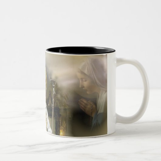 Papst Johannes Paul II. Zweifarbige Tasse (Rechts)