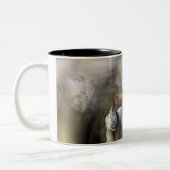 Papst Johannes Paul II. Zweifarbige Tasse (Links)