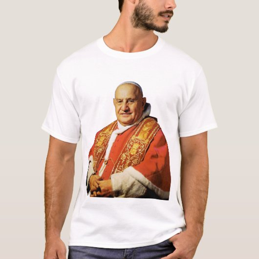 Papst Johannes XXIII Leiter der katholischen Kirch T-Shirt (Vorderseite)