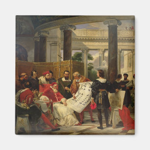 Papst Julius II. bestellt Bramante Magnet