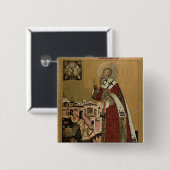 Papst Klemens mit Szenen von seinem Leben Button (Vorne & Hinten)