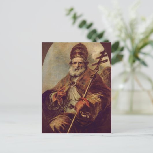 Papst Leo I Postkarte (Stehend Vorderseite)
