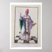 Papst Leo III (795-816) von "Receuil des Estampes" Poster (Vorne)
