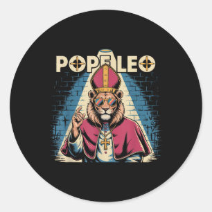 Papst Leo Kardinal Robert Prevost Pope Leo Xiv 202 Runder Aufkleber