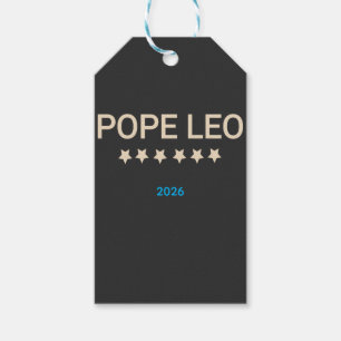 papst Leo text mit Sternen team Geschenkanhänger