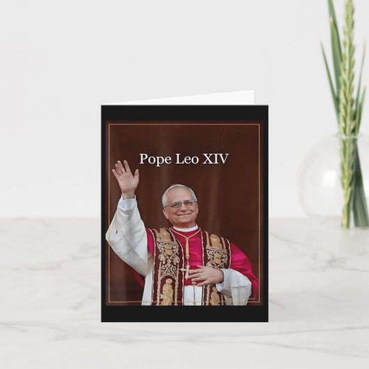 Papst Leo Xiv 0 Karte (Vorderseite)
