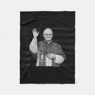 Papst Leo Xiv 14. Erster Amerikanischer Papst Usa- Fleecedecke