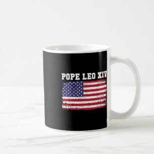 Papst Leo Xiv 14. Erster amerikanischer Papst USA  Kaffeetasse