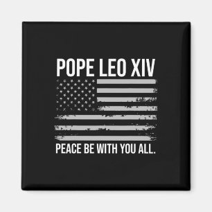 Papst Leo Xiv 14. Erster amerikanischer Papst USA  Magnet