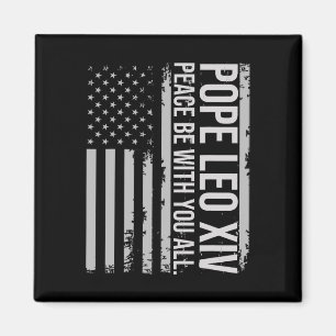 Papst Leo Xiv 14. Erster amerikanischer Papst USA  Magnet