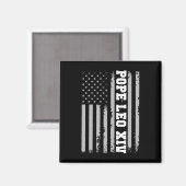 Papst Leo Xiv 14. Erster amerikanischer Papst USA  Magnet (Vorderseite/Rückseite)
