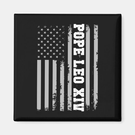 Papst Leo Xiv 14. Erster amerikanischer Papst USA  Magnet (Vorne)
