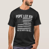 Papst Leo XIV 14. Erster amerikanischer Papst usa T-Shirt (Vorderseite)