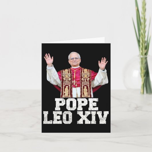 Papst Leo Xiv 1 Karte (Vorderseite)