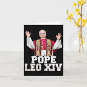 Papst Leo Xiv 1 Karte (Gelbe Blume)