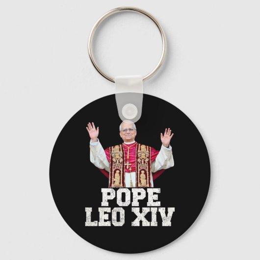 Papst Leo Xiv 1 Schlüsselanhänger (Vorderseite)