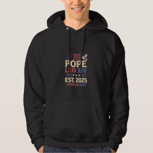 Papst Leo XIV. 2025 4. Juli USA Flag Hoodie