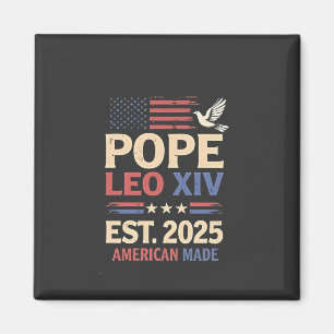 Papst Leo XIV. 2025 4. Juli USA Flag Magnet