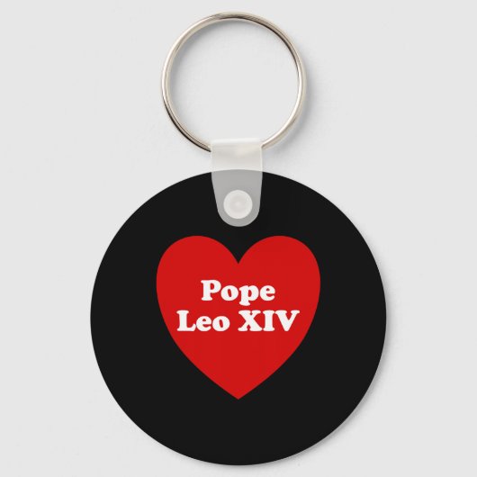 Papst Leo Xiv 2 Schlüsselanhänger (Vorderseite)