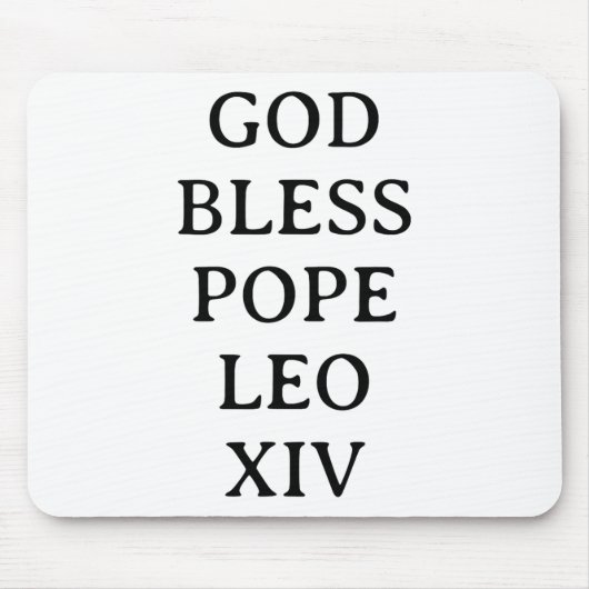 Papst Leo Xiv 3 Mousepad (Vorne)