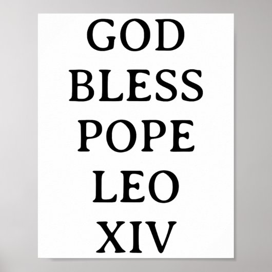 Papst Leo Xiv 3 Poster (Vorne)