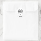 Papst Leo Xiv 3 Runder Aufkleber (Tasche)