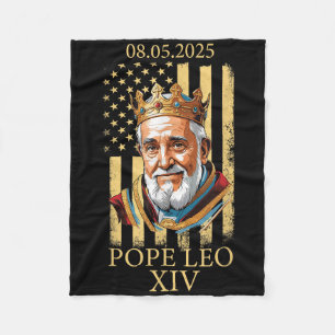 Papst Leo Xiv, Amerikanische Flagge 2025 Vatikan L Fleecedecke