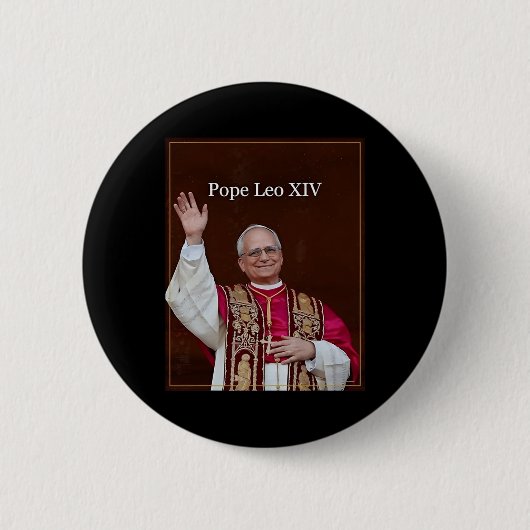 Papst Leo Xiv Button (Vorderseite)