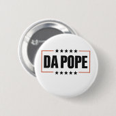 Papst Leo XIV Christlich Church Da Pope Button (Vorne & Hinten)