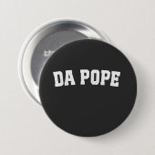 Papst Leo XIV Christlich Church Da Pope Da Da Button (Vorne & Hinten)