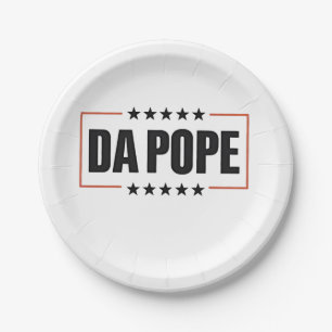 Papst Leo XIV Christlich Church Da Pope Pappteller