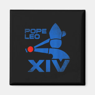 Papst Leo Xiv Da Pope Leo 14 Baseball Magnet