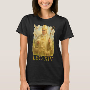 Papst Leo Xiv Doves - Christlich katholischer Glau T-Shirt