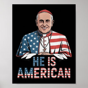Papst Leo Xiv Er ist amerikanischer Kardinal Rober Poster