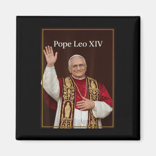 Papst Leo Xiv - Gott segne Papst Leo Xiv Shirt Magnet