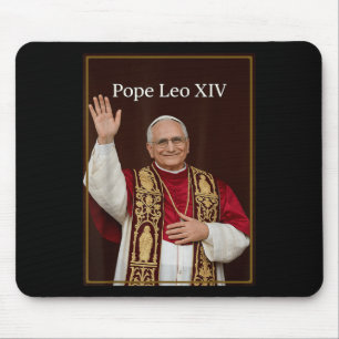 Papst Leo Xiv - Gott segne Papst Leo Xiv Shirt Mousepad