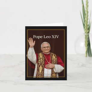 Papst Leo Xiv - Gott segne Papst Leo Xiv T-Shirt  Karte