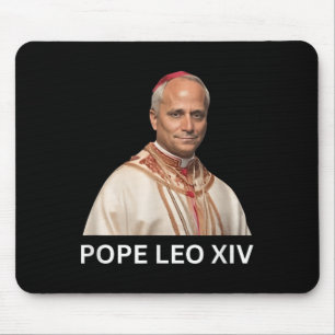 Papst Leo Xiv, Gott segne Papst Leo Xiv T-Shirt Mousepad