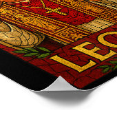 Papst Leo Xiv - Göttliche Mosaik Art Christlich Ca Poster (Ecke)