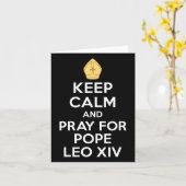 Papst Leo Xiv Habemus Papam 2025 Katholische Männe Karte (Gelbe Blume)