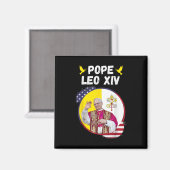 Papst Leo Xiv, Habemus Papam, katholisch Magnet (Vorderseite/Rückseite)