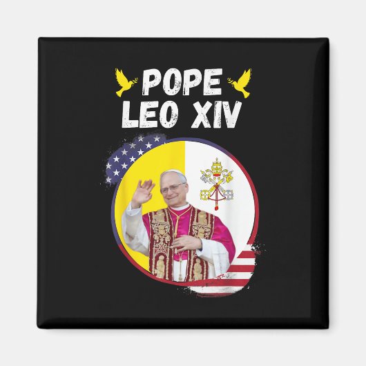 Papst Leo Xiv, Habemus Papam, katholisch Magnet (Vorne)