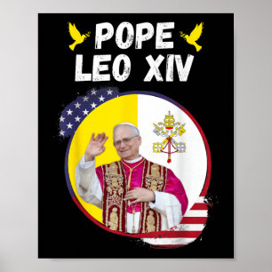 Papst Leo Xiv, Habemus Papam, katholisch Poster