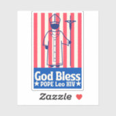 Papst Leo XIV. Historischer Erster amerikanischer Aufkleber (Blatt)